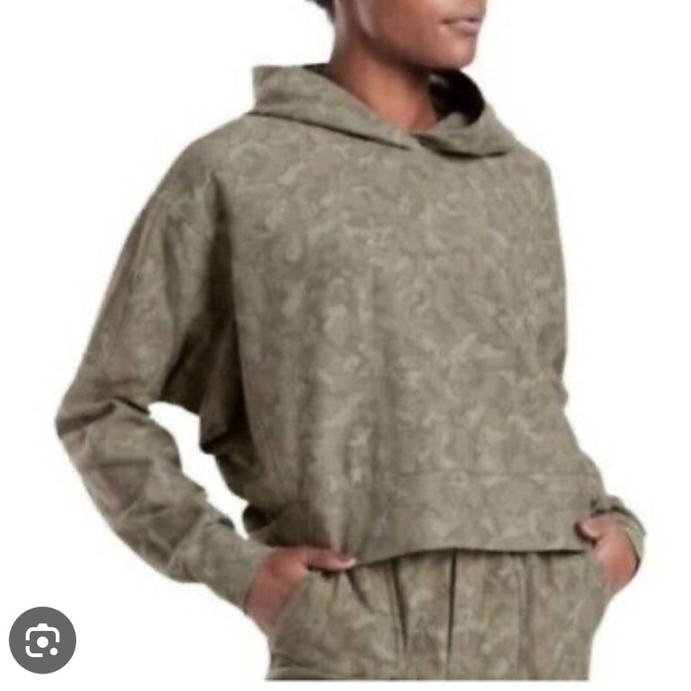 Athleta cropped farallon camp hoodie
